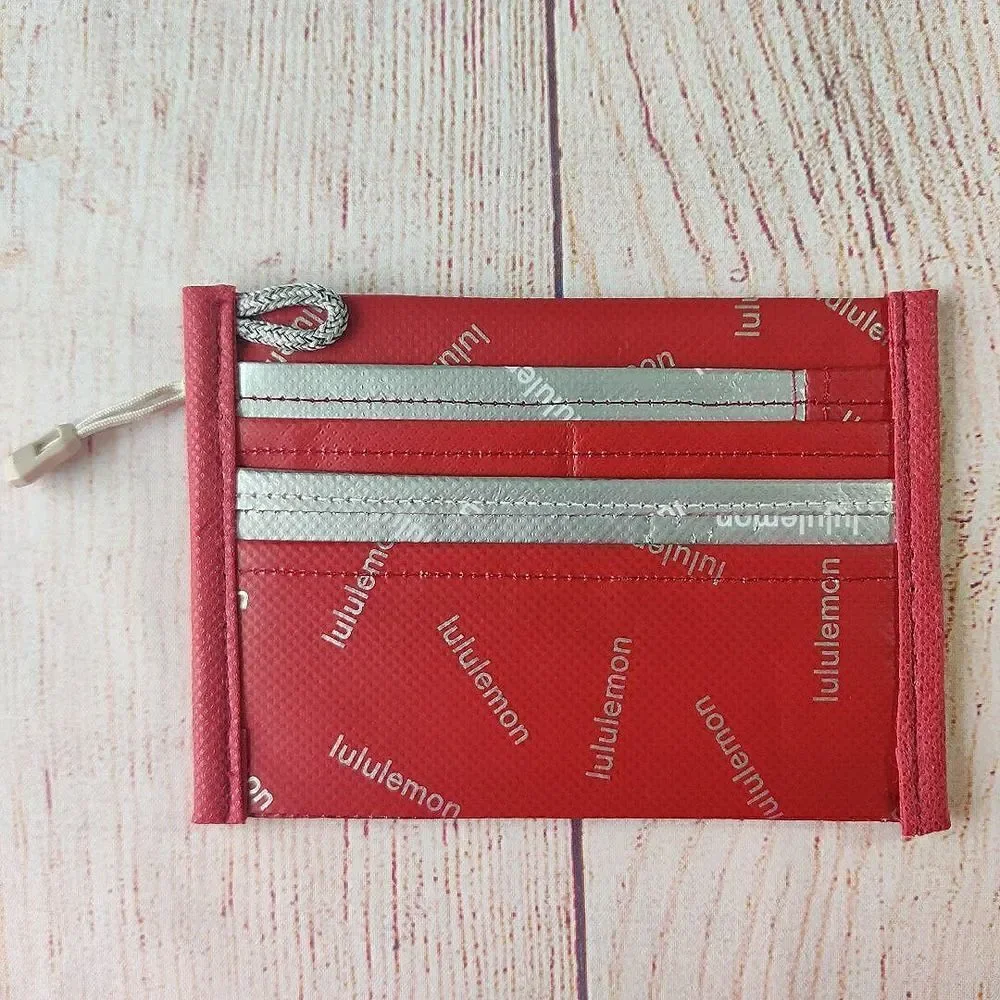 Lululemon handmade credit card ID coin holder A4